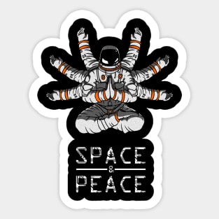 meditating astronaut Sticker